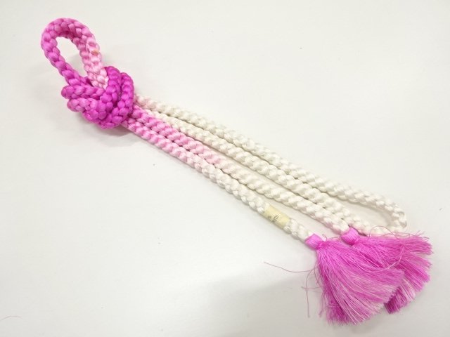 JAPANESE KIMONO / HANDTIED OBIJIME CORD